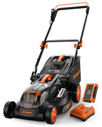Load image into Gallery viewer, LD40A 19Inch Brushless Lawn Mower, 40V Powerful Cordless Lawn Mower, Effortless Single-Lever Height Adjustment, 3-Step Foldable Handle & Vertical Storage, 2-in-1 Mulching & Bagging