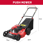 Load image into Gallery viewer, PowerSmart Gas Lawn Mower 21-Inch 144cc OHV Engine 3-in-1 Push Mower with Bagging