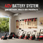 Load image into Gallery viewer, 21 Inch/40V Cordless Walk-Behind Lawn Mower,2-in-1 Mulching Bagging,6 Adjustable Cutting Height,Foldable, 2 Batteries & Charger,Easy to Storge,for Garden, Patio, Lawn,Yard