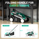 Load image into Gallery viewer, Litheli 20V 13" Cordless Lawn Mower, Electric Lawn Mowers for Garden, Yard and Farm, 5 Heights, with Brushless Motor, 4.0Ah Battery & Charger Included