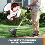 Load image into Gallery viewer, 20V 12‘’ Cordless String Trimmer & 360 CFM Leaf Blower Combo, 2 × 4.0 Ah Batteries & Charger Included, WG930.3