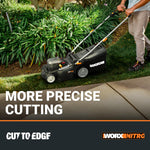 Load image into Gallery viewer, Nitro 16" Cordless Lawn Mower, 2 in 1 Electric Mower with with Brushless Motor, Lightweight Push Lawn Mower for 1/4 Acre, 2 Batteries & Charger Included, WG737