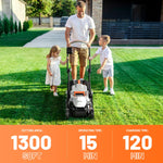 Load image into Gallery viewer, Litheli Cordless Lawn Mower 13 Inch, U20 Handy+ 20V Electric Lawn Mowers for Garden, Yard and Farm, 5 Heights Adjustment, Light Weight,4.0Ah Portable Battery Included