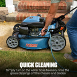 Load image into Gallery viewer, SENIX 201cc 22" 3-in-1 Gas Lawn Mower, Variable Speed Rear Wheel Self-Propelled Mower, Mulching, Bagging, Discharging, Foldable, 6 Cutting Height Adjustable, for Garden Yard