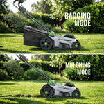 Load image into Gallery viewer, 40V Cordless Lawn Mower, Electric Battery Powered 4.0Ah Walk Behind Lawnmower, 17” Cutting Width, 6-Position Height Adjustment, Bagging & Mulching Model, for Garden/Patio/Yark