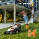 Load image into Gallery viewer, Litheli Cordless Lawn Mower 13 Inch, U20 Handy+ 20V Electric Lawn Mowers for Garden, Yard and Farm, 5 Heights Adjustment, Light Weight,4.0Ah Portable Battery Included