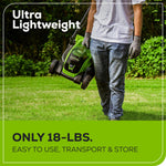Load image into Gallery viewer, Greenworks 24V 13“ Brushless Cordless Lawn Mower with 4.0Ah Battery & Charger,Maintenance-Free Push Mower with 2-in-1 Mulch/Bag