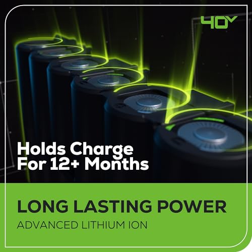 Greenworks 40V 16" Cordless Lawn Mower, Ultra-Light Push Mower with 4.0Ah Battery & Charger(75+ Tool Compatibility, 45Min Runtime)