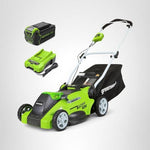 Load image into Gallery viewer, Greenworks 40V 16" Cordless Lawn Mower, Ultra-Light Push Mower with 4.0Ah Battery &amp; Charger(75+ Tool Compatibility, 45Min Runtime)