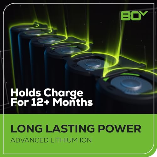 Greenworks 80V 21” Brushless (Push) Cordless Electric Lawn Mower + (500 CFM) Axial Leaf Blower + 13” String Trimmer (75+ Compatible Tools), (2) 2.0Ah Batteries and 30 Minute Rapid Charger