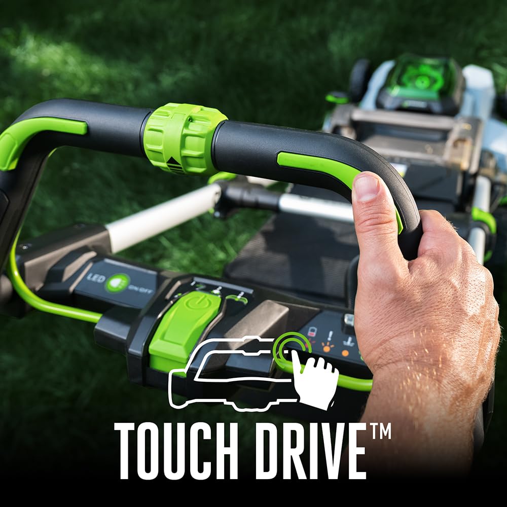 EGO Power+ Electric Lawn Mower, Self-Propelled Cordless with Touch Drive, Includes 56V 7.5Ah Battery and Rapid Charger – LM2125SP