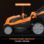 Load image into Gallery viewer, LawnMaster MEB1114K Electric Corded Lawn Mower 15-Inch 11AMP