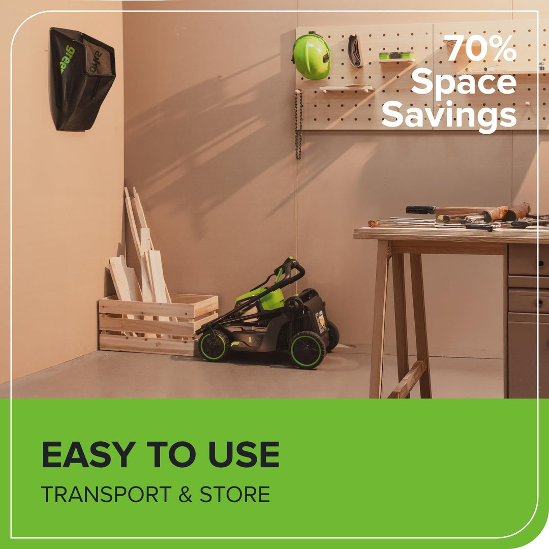 Greenworks 60V 17" Brushless Cordless Push Lawn Mower, 2-in-1 Mulching/Bagging, 4.0Ah Battery and 3A Charger(40min Runtime)