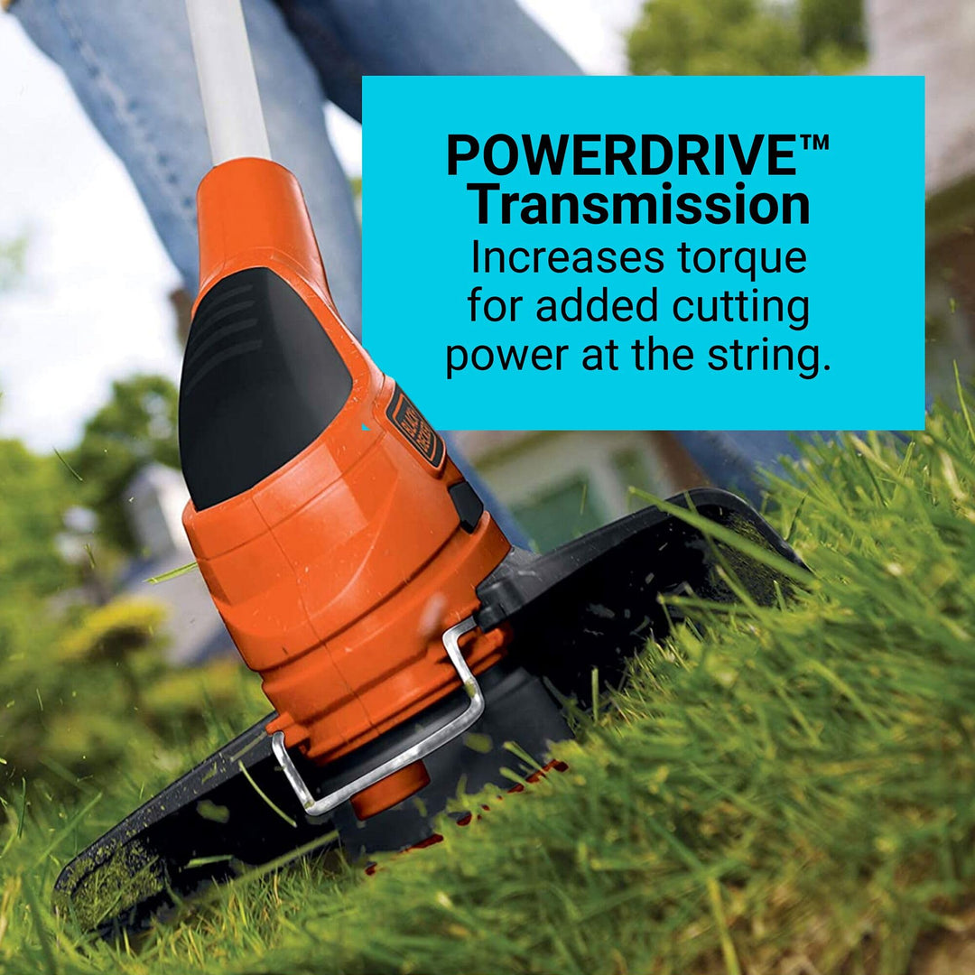 BLACK+DECKER Weed Eater, Lawn Edger and Cordless Lawn Mower 3 in 1 Combo, Includes (2) Batteries, Charger, 12 Inch Battery Powered String Trimmer and Lawnmower, Adjustable Length and Height (MTC220)