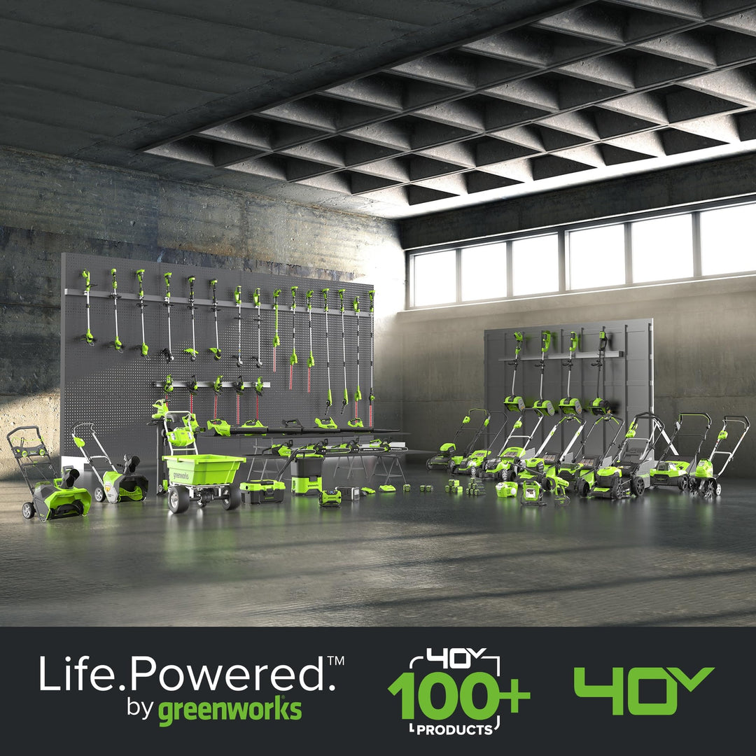 Greenworks 40V 17" Cordless Lawn Mower – Brushless Motor, 4.0Ah Battery & Charger (75+ Compatible Tools), 2-in-1 Mulch/Bag