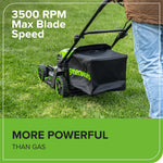 Load image into Gallery viewer, Greenworks 60V 17" Brushless Cordless Push Lawn Mower, 2-in-1 Mulching/Bagging, 4.0Ah Battery and 3A Charger(40min Runtime)