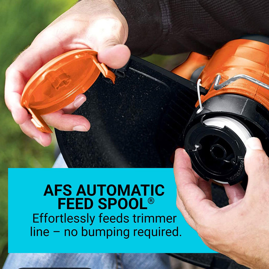 BLACK+DECKER Weed Eater, Lawn Edger and Cordless Lawn Mower 3 in 1 Combo, Includes (2) Batteries, Charger, 12 Inch Battery Powered String Trimmer and Lawnmower, Adjustable Length and Height (MTC220)