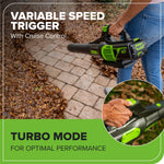 Load image into Gallery viewer, 60V 17" Brushless (Push) Mower + 60V (610 CFM) Brushless Blower, 4.0Ah Battery and 3A Charger