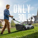 Load image into Gallery viewer, 40V Cordless Lawn Mower, Electric Battery Powered 4.0Ah Walk Behind Lawnmower, 17” Cutting Width, 6-Position Height Adjustment, Bagging &amp; Mulching Model, for Garden/Patio/Yark