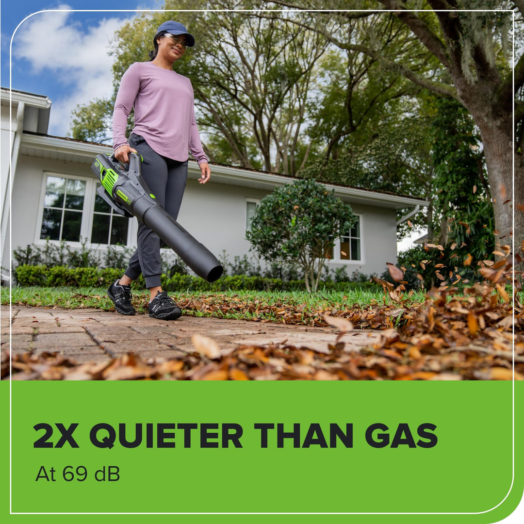 60V 17" Brushless (Push) Mower + 60V (610 CFM) Brushless Blower, 4.0Ah Battery and 3A Charger