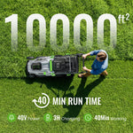 Load image into Gallery viewer, 40V Cordless Lawn Mower, Electric Battery Powered 4.0Ah Walk Behind Lawnmower, 17” Cutting Width, 6-Position Height Adjustment, Bagging &amp; Mulching Model, for Garden/Patio/Yark